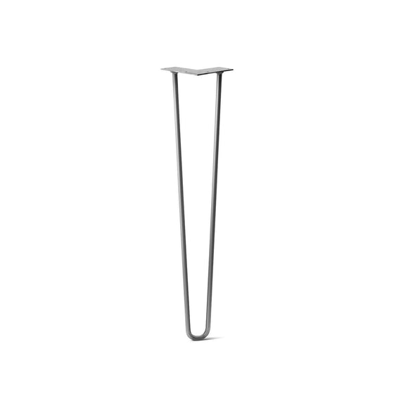 Hairpin Leg (Sold Separately), 2-Rod Design - Raw Steel