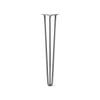 Hairpin Leg (Sold Separately), 3-Rod Design - Raw Steel