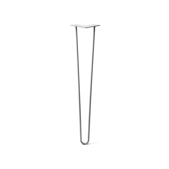 Hairpin Leg (Sold Separately), 2-Rod Design - Raw Steel