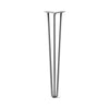 Hairpin Leg (Sold Separately), 3-Rod Design - Raw Steel
