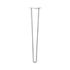 Hairpin Leg (Sold Separately), 2-Rod Design - Raw Steel