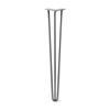 Hairpin Leg (Sold Separately), 3-Rod Design - Raw Steel