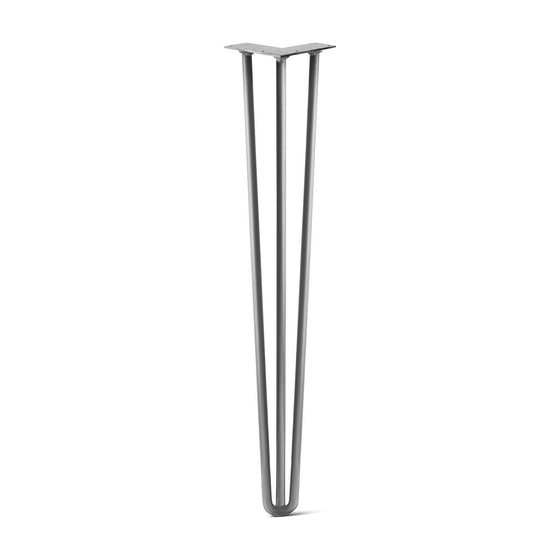 Hairpin Leg (Sold Separately), 3-Rod Design - Raw Steel
