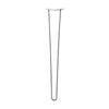 Hairpin Leg (Sold Separately), 2-Rod Design - Raw Steel