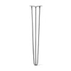 Hairpin Leg (Sold Separately), 3-Rod Design - Raw Steel