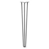 Hairpin Leg (Sold Separately), 3-Rod Design - Raw Steel