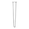 Hairpin Leg (Sold Separately), 2-Rod Design - Raw Steel