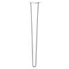 Hairpin Leg (Sold Separately), 2-Rod Design - Raw Steel