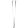 Hairpin Leg (Sold Separately), 2-Rod Design - Raw Steel