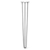 Hairpin Leg (Sold Separately), 3-Rod Design - Raw Steel