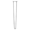 Hairpin Leg (Sold Separately), 2-Rod Design - Raw Steel