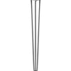 Hairpin Leg (Sold Separately), 3-Rod Design - Raw Steel