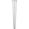 Hairpin Leg (Sold Separately), 3-Rod Design - Raw Steel