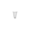 Hairpin Leg (Sold Separately), 3-Rod Design - Raw Steel