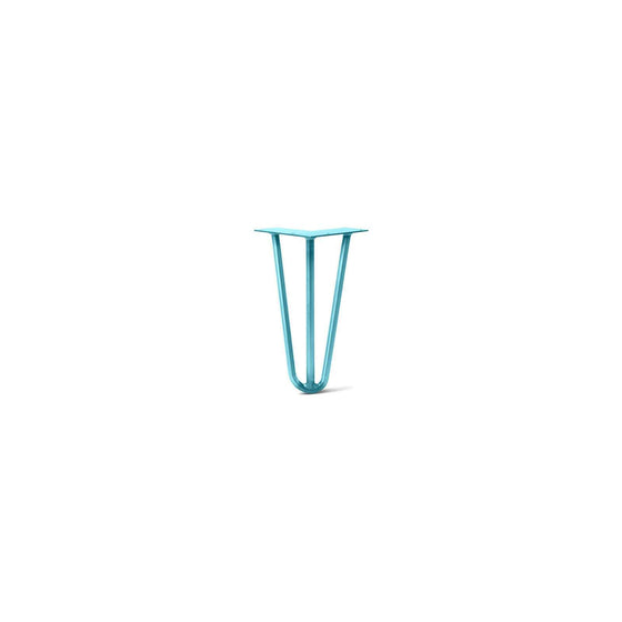 Hairpin Leg (Sold Separately), 3-Rod Design - Teal Powder Coated Finish