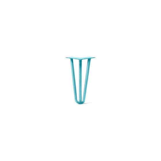 Hairpin Leg (Sold Separately), 3-Rod Design - Teal Powder Coated Finish