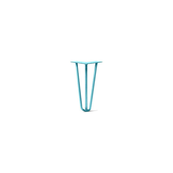 Hairpin Leg (Sold Separately), 3-Rod Design - Teal Powder Coated Finish