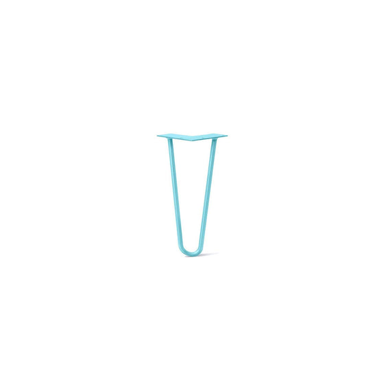 Hairpin Leg (Sold Separately), 2-Rod Design - Teal Powder Coated Finish