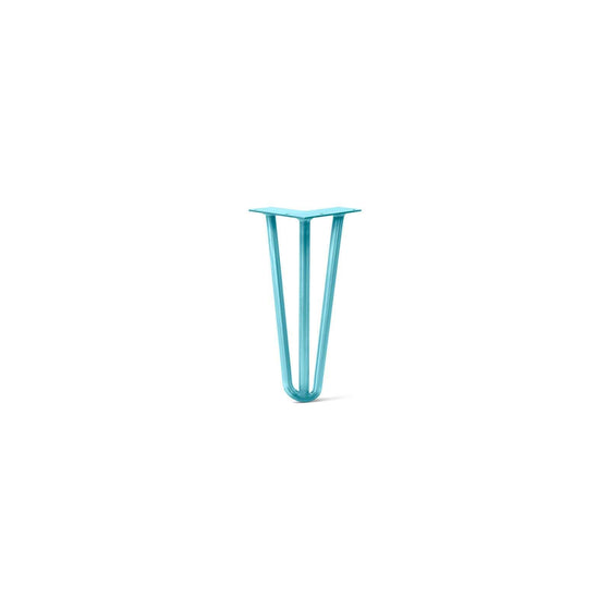 Hairpin Leg (Sold Separately), 3-Rod Design - Teal Powder Coated Finish