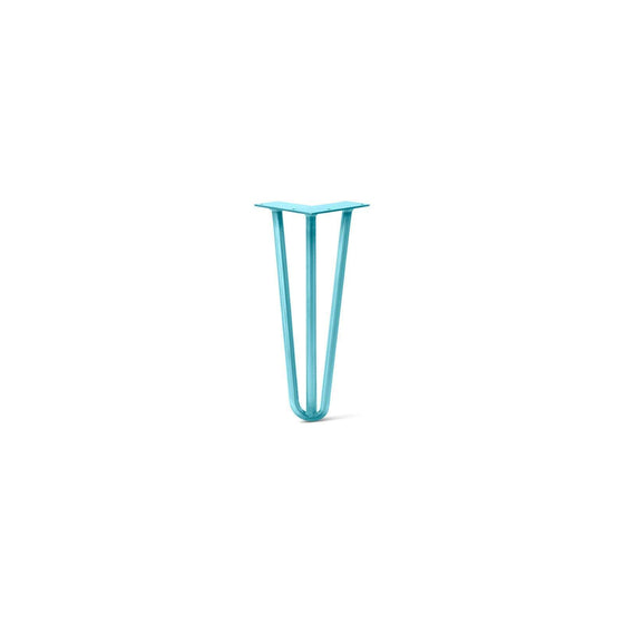 Hairpin Leg (Sold Separately), 3-Rod Design - Teal Powder Coated Finish