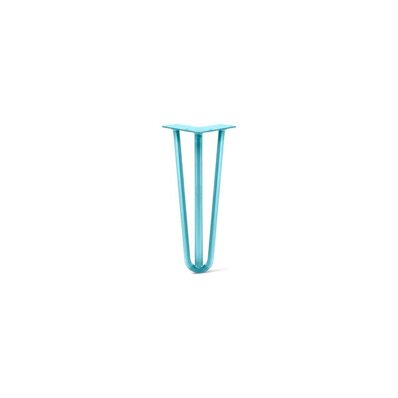 Hairpin Leg (Sold Separately), 3-Rod Design - Teal Powder Coated Finish