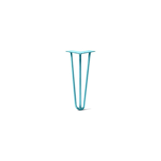 Hairpin Leg (Sold Separately), 3-Rod Design - Teal Powder Coated Finish