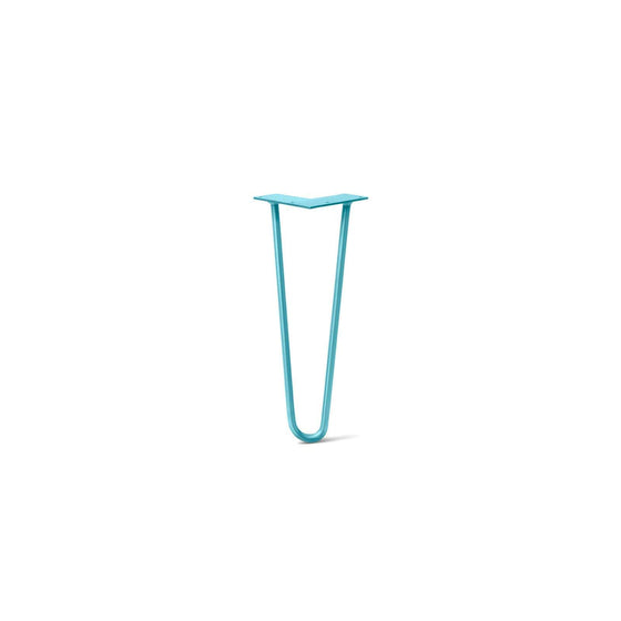 Hairpin Leg (Sold Separately), 2-Rod Design - Teal Powder Coated Finish
