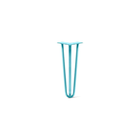 Hairpin Leg (Sold Separately), 3-Rod Design - Teal Powder Coated Finish