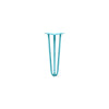 DIY Hairpin Legs Hairpin Legs Teal / 15" / 1/2" Hairpin Leg (Sold Separately), 3-Rod Design - Teal Powder Coated Finish