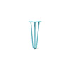 DIY Hairpin Legs Hairpin Legs Teal / 15" / 3/8" Hairpin Leg (Sold Separately), 3-Rod Design - Teal Powder Coated Finish