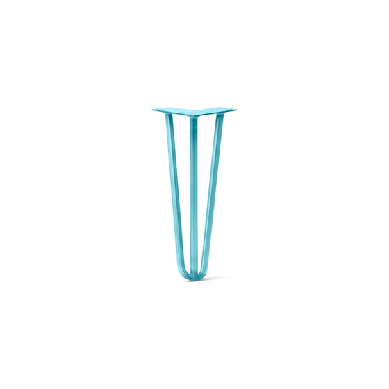 Hairpin Leg (Sold Separately), 3-Rod Design - Teal Powder Coated Finish