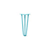 DIY Hairpin Legs Hairpin Legs Teal / 16" / 1/2" Hairpin Leg (Sold Separately), 3-Rod Design - Teal Powder Coated Finish