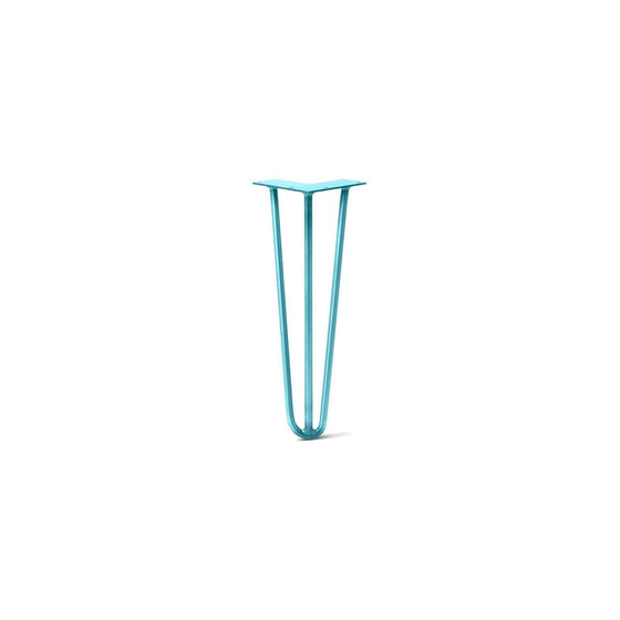 Hairpin Leg (Sold Separately), 3-Rod Design - Teal Powder Coated Finish