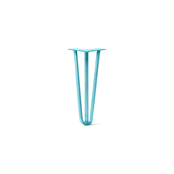 Hairpin Leg (Sold Separately), 3-Rod Design - Teal Powder Coated Finish