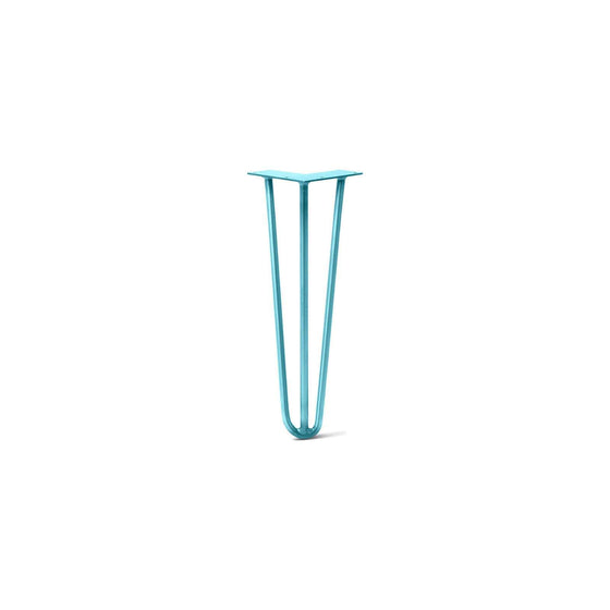 Hairpin Leg (Sold Separately), 3-Rod Design - Teal Powder Coated Finish