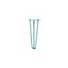 DIY Hairpin Legs Hairpin Legs Teal / 17" / 3/8" Hairpin Leg (Sold Separately), 3-Rod Design - Teal Powder Coated Finish