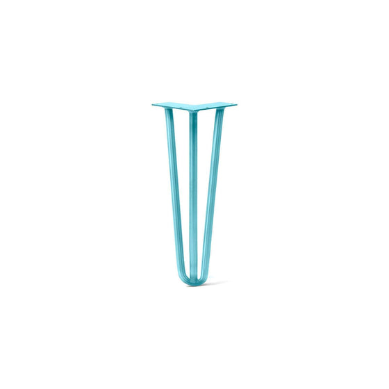 Hairpin Leg (Sold Separately), 3-Rod Design - Teal Powder Coated Finish
