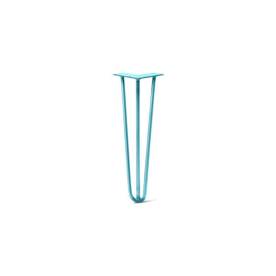 Hairpin Leg (Sold Separately), 3-Rod Design - Teal Powder Coated Finish
