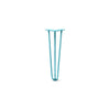 DIY Hairpin Legs Hairpin Legs Teal / 18" / 3/8" Hairpin Leg (Sold Separately), 3-Rod Design - Teal Powder Coated Finish