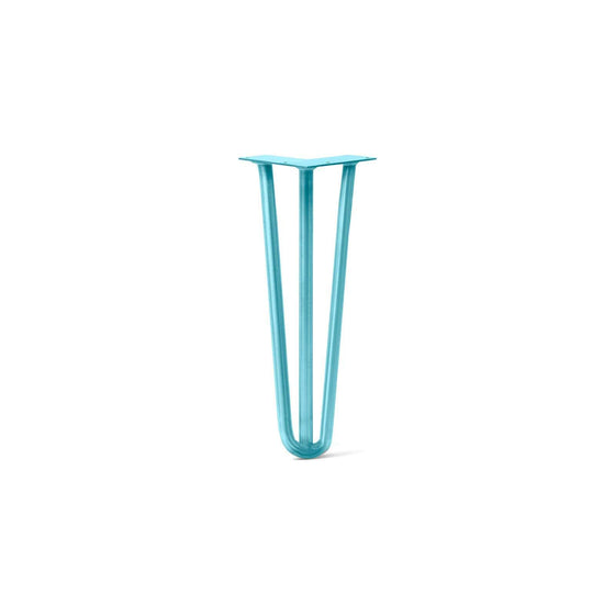 Hairpin Leg (Sold Separately), 3-Rod Design - Teal Powder Coated Finish