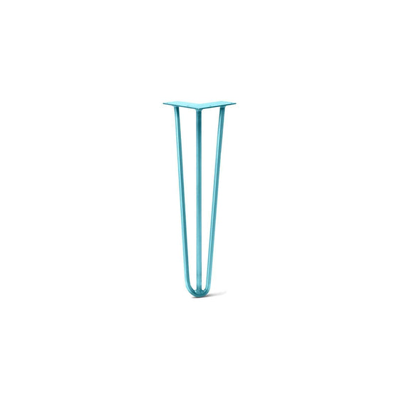Hairpin Leg (Sold Separately), 3-Rod Design - Teal Powder Coated Finish