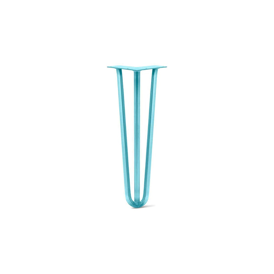 Hairpin Leg (Sold Separately), 3-Rod Design - Teal Powder Coated Finish