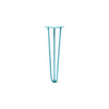 Hairpin Leg (Sold Separately), 3-Rod Design - Teal Powder Coated Finish