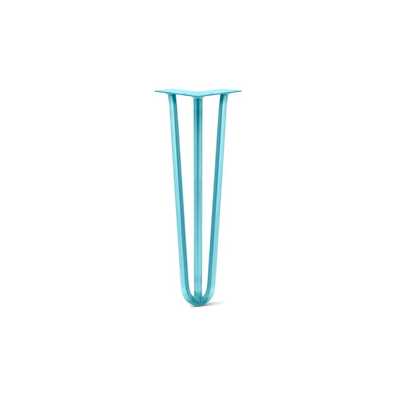 Hairpin Leg (Sold Separately), 3-Rod Design - Teal Powder Coated Finish