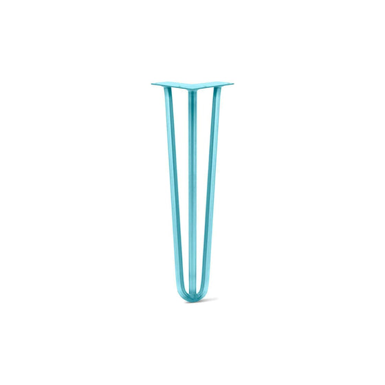 Hairpin Leg (Sold Separately), 3-Rod Design - Teal Powder Coated Finish