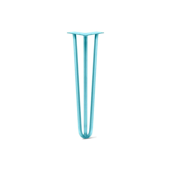 Hairpin Leg (Sold Separately), 3-Rod Design - Teal Powder Coated Finish
