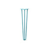 Hairpin Leg (Sold Separately), 3-Rod Design - Teal Powder Coated Finish