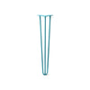 Hairpin Leg (Sold Separately), 3-Rod Design - Teal Powder Coated Finish
