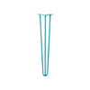 DIY Hairpin Legs Hairpin Legs Teal / 27" / 3/8" Hairpin Leg (Sold Separately), 3-Rod Design - Teal Powder Coated Finish