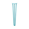 Hairpin Leg (Sold Separately), 3-Rod Design - Teal Powder Coated Finish